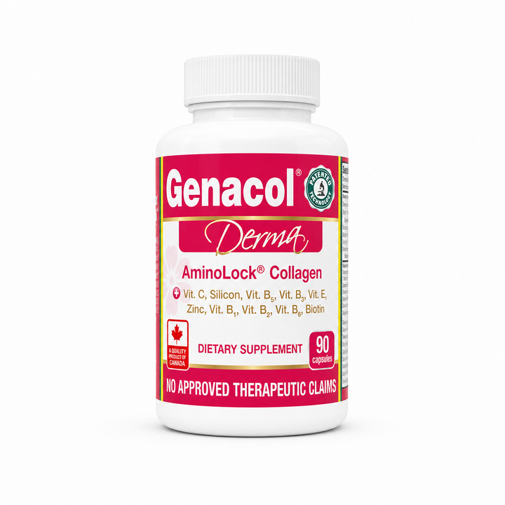 Genacol Derma AminoLock Collagen with Vit C, Vit B, Biotin 90 Capsules