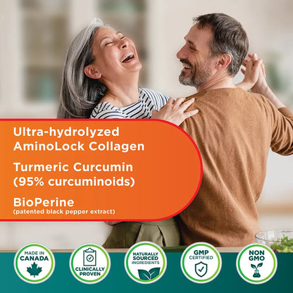 Genacol AI AminoLock Collagen with Curcumin and Piperine 90 Capsules