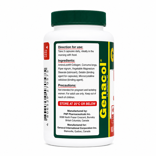 Genacol AI AminoLock Collagen with Curcumin and Piperine 90 Capsules