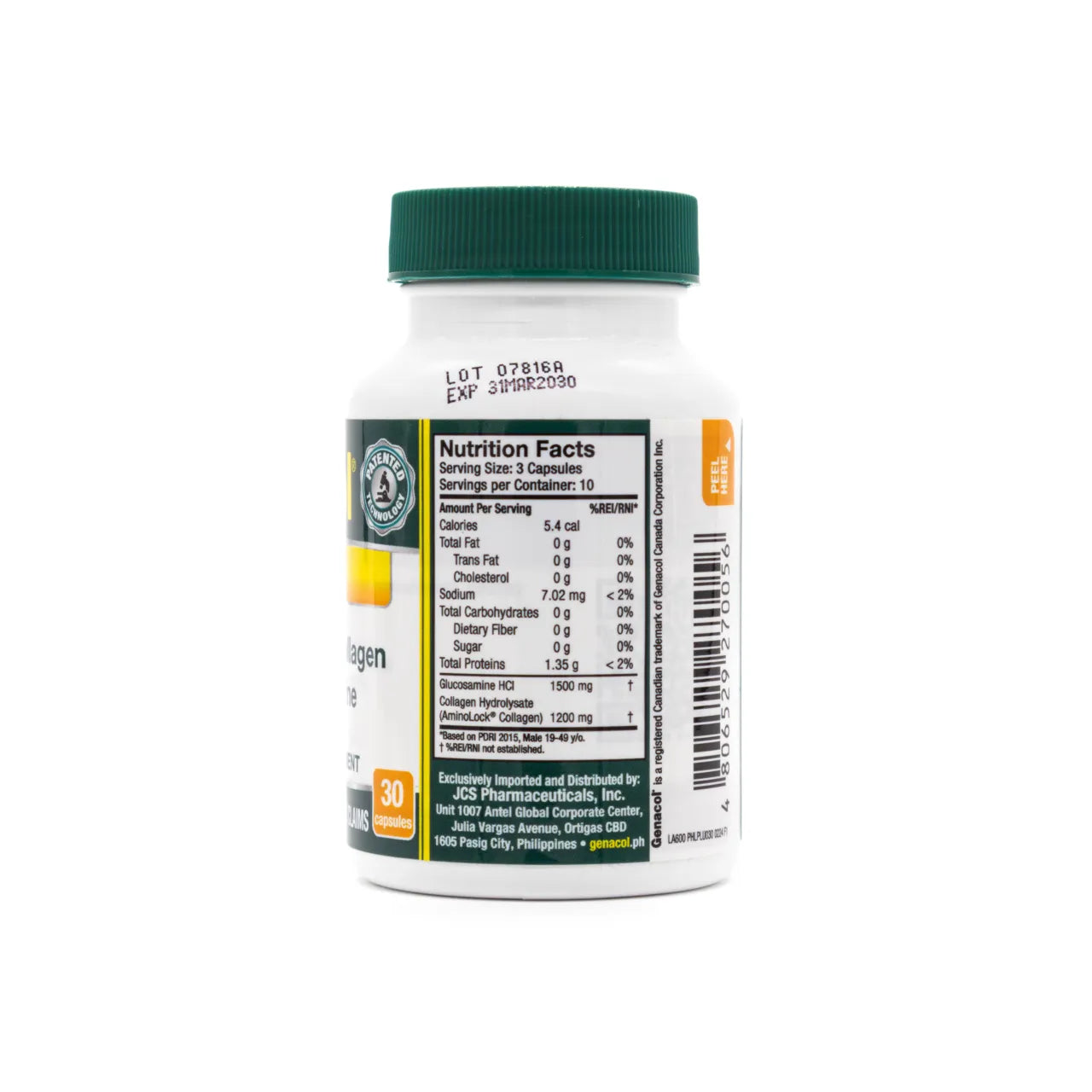 Genacol Plus AminoLock Collagen with Glucosamine 90 Capsules