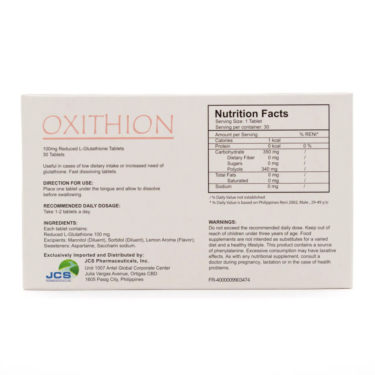 Oxithion 30 Tablets