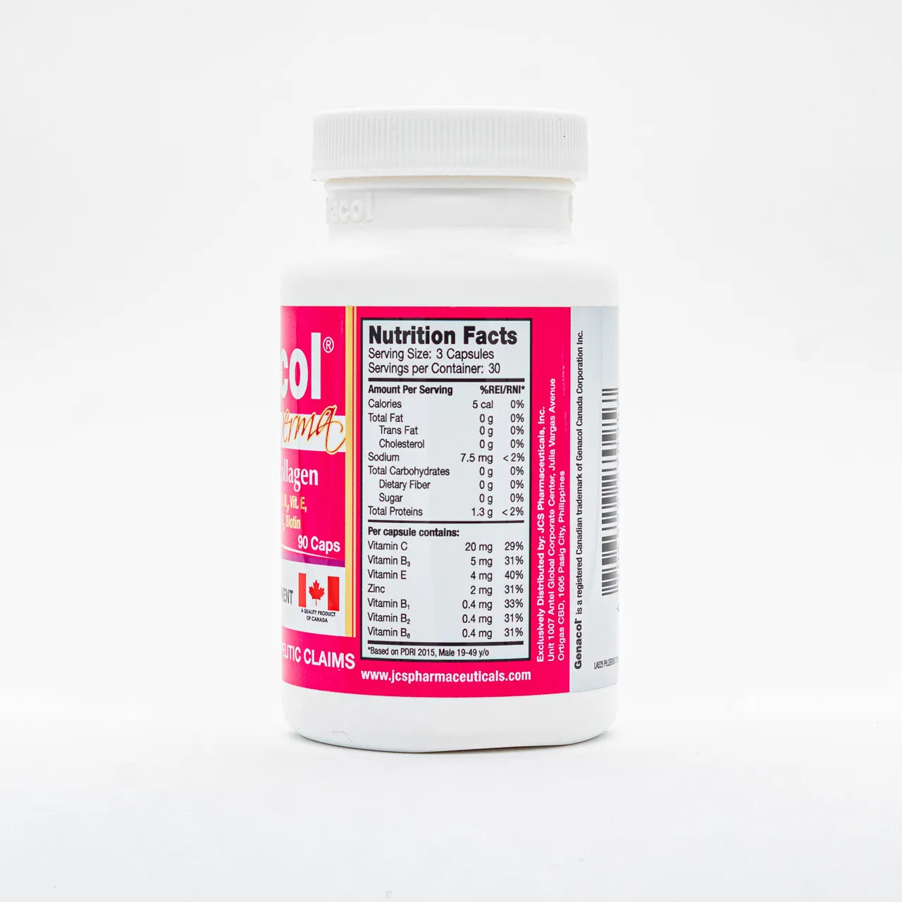 Genacol Derma AminoLock Collagen with Vit C, Vit B, Biotin 90 Capsules