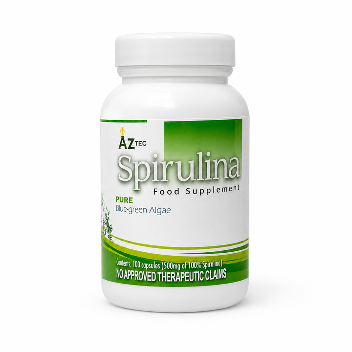 Aztec Spirulina 100 Capsules