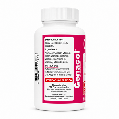 Genacol Derma AminoLock Collagen with Vit C, Vit B, Biotin 90 Capsules
